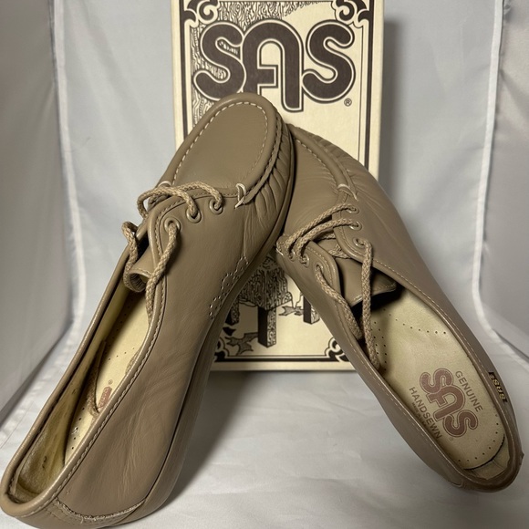 SAS Siesta Mocha Leather Genuine Hand sewn Comfort Shoes Size 10N New USA Made - Picture 10 of 10